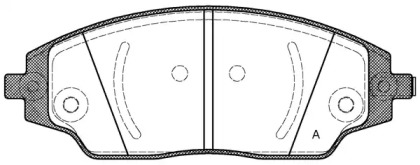 Комплект тормозных колодок OPEN PARTS BPA1537.02