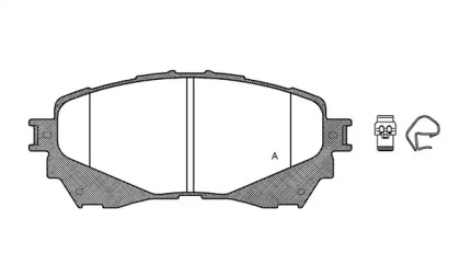 Комплект тормозных колодок OPEN PARTS BPA1538.04