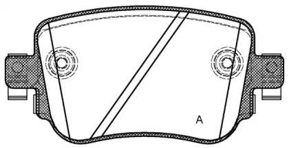 Комплект тормозных колодок OPEN PARTS BPA1549.08