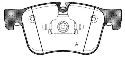 Комплект тормозных колодок OPEN PARTS BPA1560.00