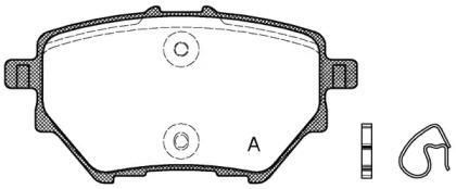 Комплект тормозных колодок OPEN PARTS BPA1562.00