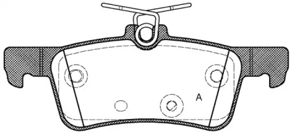 Комплект тормозных колодок OPEN PARTS BPA1563.10