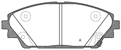 Комплект тормозных колодок OPEN PARTS BPA1569.02