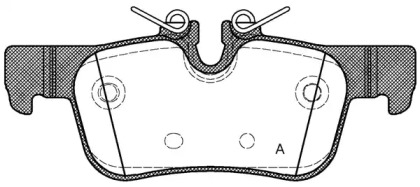 Комплект тормозных колодок OPEN PARTS BPA1573.00