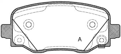 Комплект тормозных колодок OPEN PARTS BPA1578.02