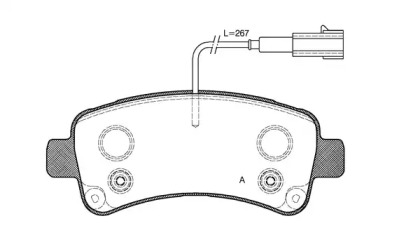 Комплект тормозных колодок OPEN PARTS BPA1588.02