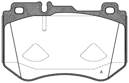 Комплект тормозных колодок OPEN PARTS BPA1591.00