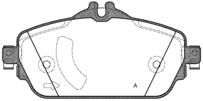 Комплект тормозных колодок OPEN PARTS BPA1592.08