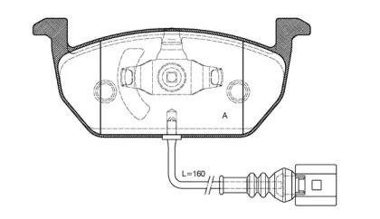 Комплект тормозных колодок OPEN PARTS BPA1601.01