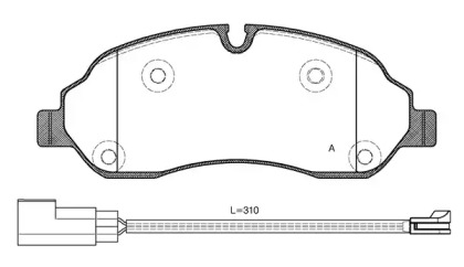 Комплект тормозных колодок OPEN PARTS BPA1602.02