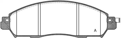 Комплект тормозных колодок OPEN PARTS BPA1612.04