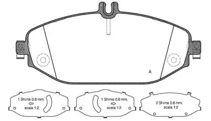 Комплект тормозных колодок OPEN PARTS BPA1618.00