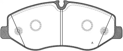 Комплект тормозных колодок OPEN PARTS BPA1623.00