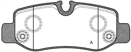 Комплект тормозных колодок OPEN PARTS BPA1624.00