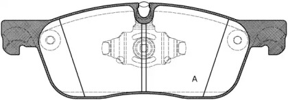 Комплект тормозных колодок OPEN PARTS BPA1633.10