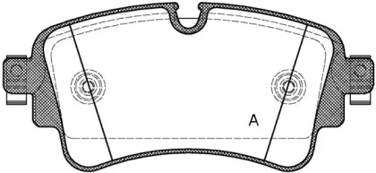 Комплект тормозных колодок OPEN PARTS BPA1669.08