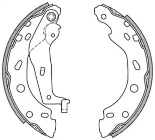 Комлект тормозных накладок OPEN PARTS BSA2000.00