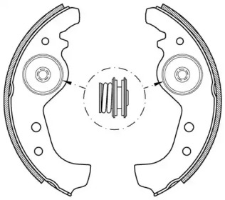 Комлект тормозных накладок OPEN PARTS BSA2001.00