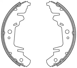 Комлект тормозных накладок OPEN PARTS BSA2004.00