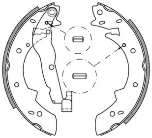 Комлект тормозных накладок OPEN PARTS BSA2006.00