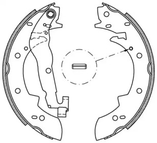 Комлект тормозных накладок OPEN PARTS BSA2007.00