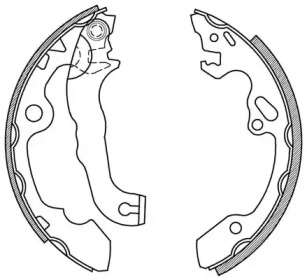 Комлект тормозных накладок OPEN PARTS BSA2008.00