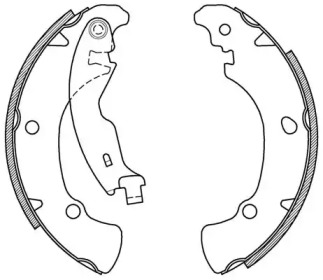 Комлект тормозных накладок OPEN PARTS BSA2009.00