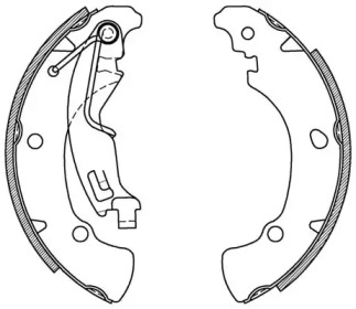 Комлект тормозных накладок OPEN PARTS BSA2010.00