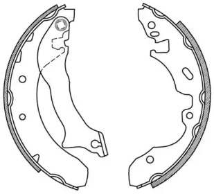 Комлект тормозных накладок OPEN PARTS BSA2011.00