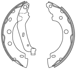 Комлект тормозных накладок OPEN PARTS BSA2012.00