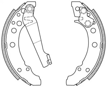 Комлект тормозных накладок OPEN PARTS BSA2013.00