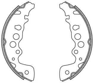 Комлект тормозных накладок OPEN PARTS BSA2017.00