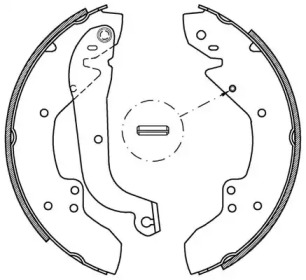 Комлект тормозных накладок OPEN PARTS BSA2020.00