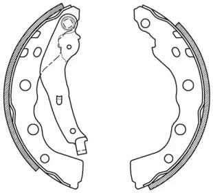 Комлект тормозных накладок OPEN PARTS BSA2021.00