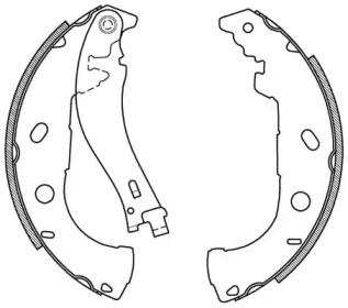 Комлект тормозных накладок OPEN PARTS BSA2022.00