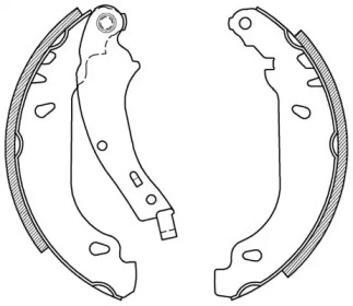 Комлект тормозных накладок OPEN PARTS BSA2023.00