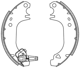 Комлект тормозных накладок OPEN PARTS BSA2024.00