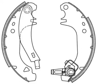 Комлект тормозных накладок OPEN PARTS BSA2025.00