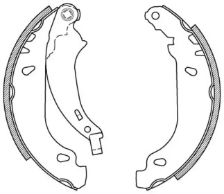 Комлект тормозных накладок OPEN PARTS BSA2026.00