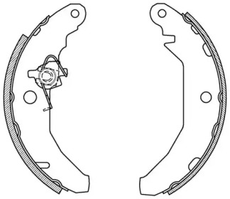 Комлект тормозных накладок OPEN PARTS BSA2028.00