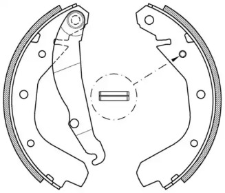 Комлект тормозных накладок OPEN PARTS BSA2034.00