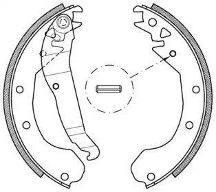 Комлект тормозных накладок OPEN PARTS BSA2037.00