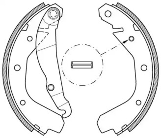 Комлект тормозных накладок OPEN PARTS BSA2038.00