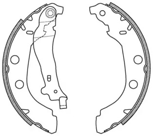 Комлект тормозных накладок OPEN PARTS BSA2039.00