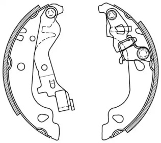 Комлект тормозных накладок OPEN PARTS BSA2043.00