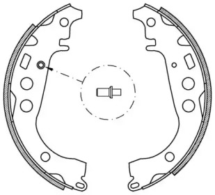 Комлект тормозных накладок OPEN PARTS BSA2044.00