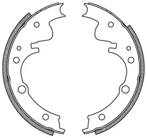 Комлект тормозных накладок OPEN PARTS BSA2045.00