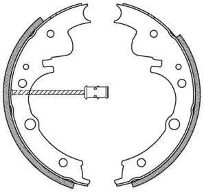 Комлект тормозных накладок OPEN PARTS BSA2046.00