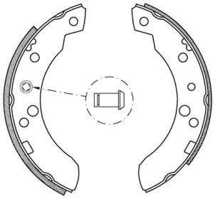 Комлект тормозных накладок OPEN PARTS BSA2049.00