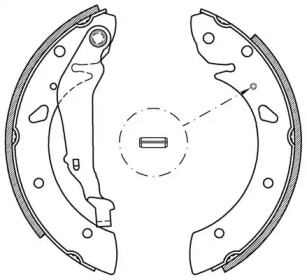 Комлект тормозных накладок OPEN PARTS BSA2052.00